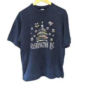 Vintage Single Stitch Delta Pro Weight Washington DC Paradise Collection Mens L